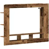 vidaXL Armoire TV murale vieux bois 152 x 22 x 113 cm Bois composite