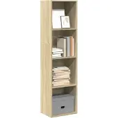vidaXL Bibliothèque chêne sonoma 40x30x152 cm bois d'ingénierie