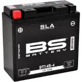 Bs Battery Bt14b-4 Agm Battery Noir