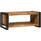 vidaXL Table basse 90X50X38 Cm en bois d'acacia massif Lumarko
