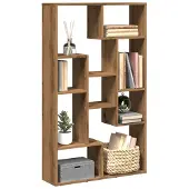 vidaXL Bibliothèque chêne artisanal 72x20x120 cm bois d'ingénierie