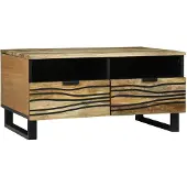 vidaXL Table basse - 80 X 54 X 40 Cm - Bois de manguier durable Lumarko !