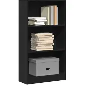 vidaXL Bibliothèque noir 60x24x109 cm bois d'ingénierie