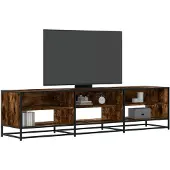 vidaXL Armoire TV chêne fumé 180x40x46 cm Bois composite
