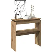 vidaXL Table console chêne artisanal 102x30x80 cm bois d'ingénierie