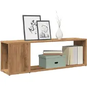 vidaXL Armoire TV Artisan-Chêne 100x24x32 cm Bois composite