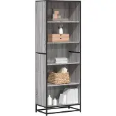 vidaXL Bibliothèque sonoma gris 60x35x170,5 cm bois d'ingénierie