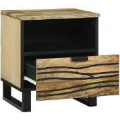vidaXL Cabinet de chevet avec tiroir Marron 40 x 33 x 46 cm