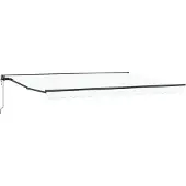 vidaXL Armature d'auvent blanche 450 x 300 cm en polyester avec revêtement PU