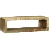 vidaXL Meuble TV avec étagère Marron 80 x 30 x 25 cm Bois massif Mango