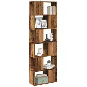 vidaXL Bibliothèque/Séparateur de pièce vieux bois 60x24x186 cm