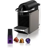 Krups Cafetière nespresso à capsules 19bars titane - - YY5290FD - pixie