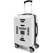 KARACTERMANIA Nasa Spaceship Abs 4 Wheel Cabin Suitcase Blanc