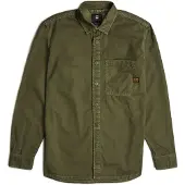 G-Star Regular 1 Pocket Long Sleeve Shirt Vert L Homme