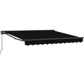 vidaXL Cadre d'auvent noir 300 x 250 cm