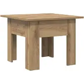 vidaXL Table basse artisanale en chêne Matériau à base de bois Lumarko !