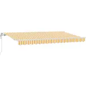 vidaXL Store rétractable jaune 400 x 200 cm Tissu