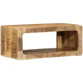 vidaXL Meuble TV 60x30x25 cm Bois de manguier massif brut