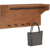 vidaXL Porte-manteau mural SANDNES 87x30x42 cm bois massif pin