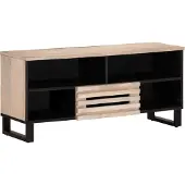 vidaXL Armoire TV 100x34x46 cm en bois massif de manguier