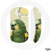 CAPACHEAP Souris Sans Fil Amazone Perroquets Vert