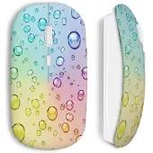 CAPACHEAP Souris Sans Fil Bulles multicolor