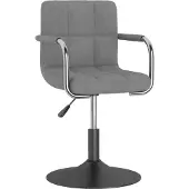 vidaXL Tabouret de bar en velours gris clair