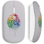 CAPACHEAP Souris sans Fil Lion paint art