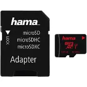 Hama microSDXC 128 Go UHS Speed C3 UHS-I 80Mo/s + adaptateur/photo