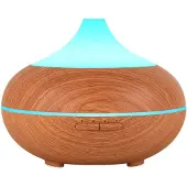 INF Humidificateur ultrasonique avec lampe aromatique 500 ml brun clair