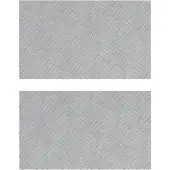 vidaXL Plaques à damier 2 pcs Argent 50 x 30 cm Aluminium
