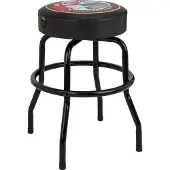 Fender Guitars & Amps Tabouret de Bar avec Porte-Médiator Noir/Noir 24 pouces