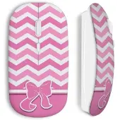 CAPACHEAP Souris sans fil Pink noeud cute