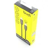 Budi - Câble USB-C vers USB-C, 2,4A, 1 m (Noir)