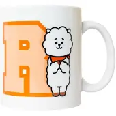 Pricenet Mug En Céramique Capacité 300ml Design Kind, Loving, Foodie Rj Bt21 Line Friends Bt21 Blanc