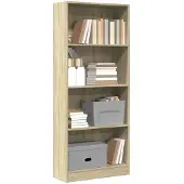 vidaXL Bibliothèque chêne sonoma 60x24x143 cm bois d'ingénierie