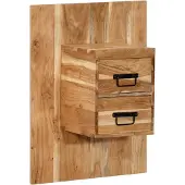 vidaXL Table de chevet 60x32x80 cm bois d'acacia solide
