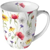 Ambiente Tasse En Porcelaine Fine Prairie De Coquelicots