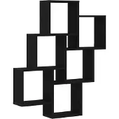 vidaXL Étagère Murale Chêne noir 78 x 15 x 92 cm Bois d'ingénierie
