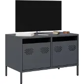 vidaXL Armoire TV anthracite 68x39x43,5 cm Acier laminé à froid