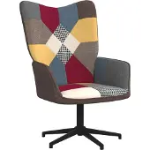 vidaXL Fauteuil relax patchwork tissu