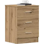 vidaXL Tables de chevet 2 pcs chêne artisanal 38x35x55 cm