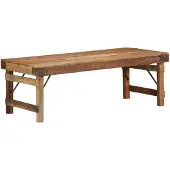 vidaXL Table basse 110X55X40 Cm Bois massif de récupération Lumarko