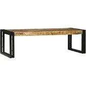 vidaXL : Table basse, 2 pièces, marron, 48 x 40 x 40 cm, bois massif de manguier