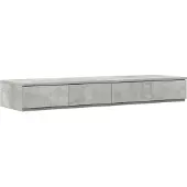 vidaXL Tiroirs de lit avec tiroir Gris béton 120 x 36.5 x 16.5 cm