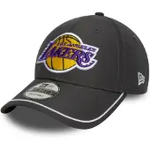 New Era Piping 9forty Los Angeles Lakers Cap Gris
