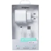 BigBen Interactive - Adaptateur Secteur - 2 A (Usb) - Blanc