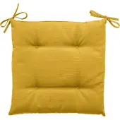 Merkloos Galette De Chaise D'extérieur Korai - 40 X 40 Cm - Jaune Moutarde