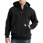 Carhartt Sweat-shirt Quart De Zippé Poids Lourd Noir - M