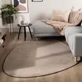 NATURL. Tapis à poils courts – Cozy Pebble Taupe | 230x330cm | Irréguliers | Pile courte